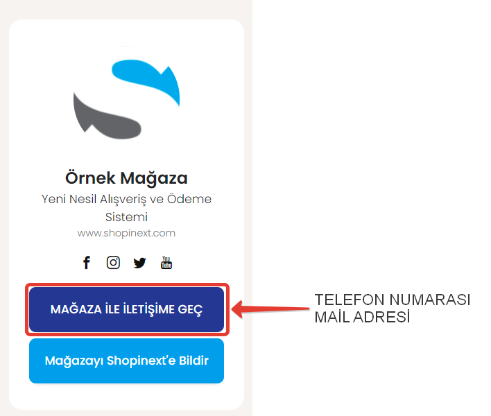 shopinext mağaza detayları